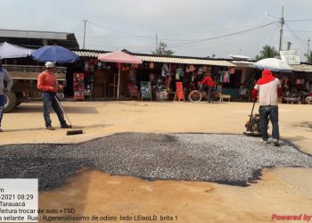 Operação tapa buraco avança pelas ruas de Tarauacá
