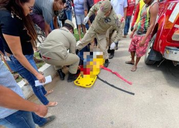 Bombeiros em Feijó atendem vítima de acidente de trânsito