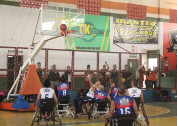 Seleção acriana de basquete em cadeira de rodas faz amistoso em Tarauacá