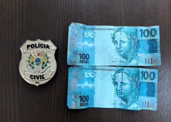 Polícia alerta a população sobre notas falsas em Feijó