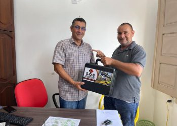 Empresário Aguirdes Gurgel faz doação de um drone ao gabinete do deputado Jesus Sérgio