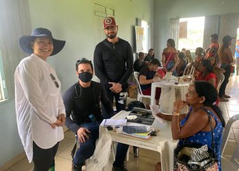 Comunidade do Rio Tarauacá recebe atendimento médico e odontológico da Edição do Programa Saúde Itinerante