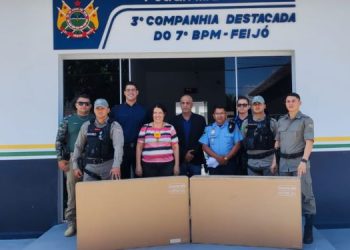 Judiciário fornece equipamentos para revitalizar sala de videomonitoramento da Polícia Militar em Feijó