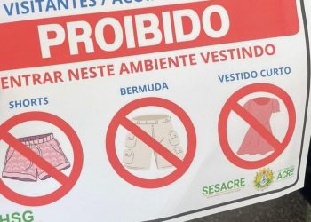 Hospital Sansão Gomes proíbe entrada de visitantes com roupas curtas em Tarauacá
