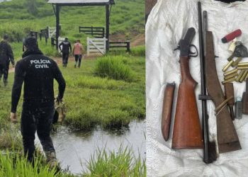 Após denúncia da companheira, polícia apreende arma e prende homem por posse ilegal em Tarauacá