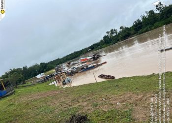 Rio Tarauacá registra elevação, mas segue abaixo das cotas de alerta e transbordamento em Jordão