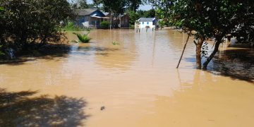 Enchente no Rio Gregório alaga Vila São Vicente, moradores pedem ajuda urgente e enfrentam falta de água potável