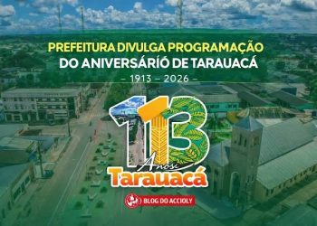 Aniversário de 113 anos de Tarauacá tem programação esportiva, cultural e cívica entre quinta e domingo