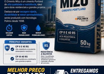 Chegou em Tarauacá: cimento Mizu de alta qualidade por apenas R$ 72 o saco de 50kg
