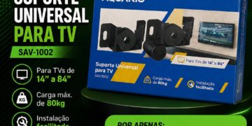 Imperdível! Suporte universal para TV por apenas R$ 12,99 na Loja César Melo, em Tarauacá