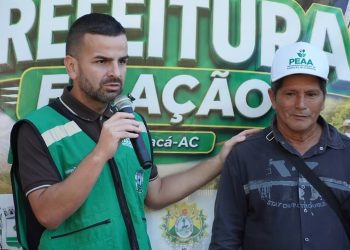 Rodrigo Damasceno lança “Prefeitura em Ação 2026” e anuncia recuperação de mais de 640 km de ramais em Tarauacá