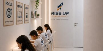 Rise Up English School inicia o segundo semestre de 2026 com nova estrutura, promoções e stand de matrículas em Tarauacá