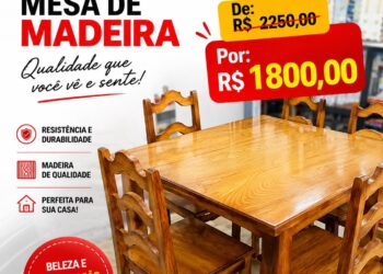 Mesa de madeira de alta qualidade você encontra na Ronsy Tarauacá