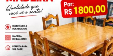 Mesa de madeira de alta qualidade você encontra na Ronsy Tarauacá
