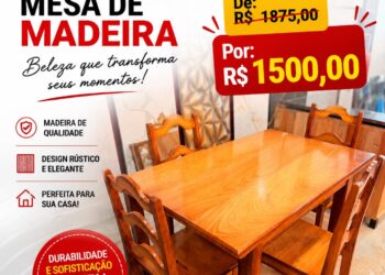 Mesas de madeira de alta qualidade você encontra na Ronsy Tarauacá