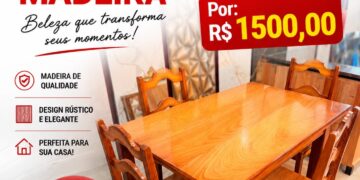 Mesas de madeira de alta qualidade você encontra na Ronsy Tarauacá