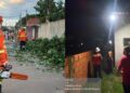 Vendaval destelha três imóveis e derruba árvore em bairro de Rio Branco