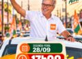 Jorge Viana desembarca em Tarauacá e participa de caminhada de campanha nesta segunda-feira