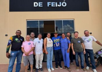 Em Feijó, vereadores manifestam apoio à reeleição de Marcio Bittar durante agenda