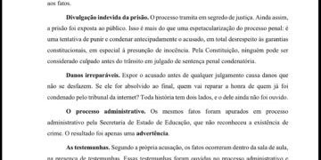Defesa de professor investigado em Jordão anuncia recurso contra prisão preventiva e questiona necessidade da medida